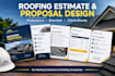 design a roofing estimate and proposal template