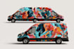 do custom clean and professional car wrap, vehicle wrap design