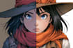create professional webtoon and manga illustrations