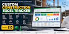 create professional construction excel trackers and dashboards