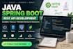 develop a java spring boot backend and rest API