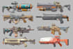 high quality weapon concept art for gaming and more