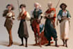 create stunning dnd party art, fantasy illustration