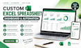 do custom excel spreadsheet dashboard, google sheet automation financial tracker