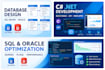 write sql queries, and database design for mysql and sql server
