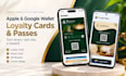 create apple google wallet pass, loyalty cards, stamp card and qr reward program