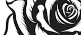 do woodblock style, traditional, vintage tattoo design