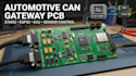 design automotive can bus gateway pcb with esp32 stm32 ecu sensor control