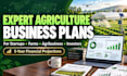 write expert agriculture business plan for startups