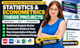 research and edit statistics, econometrics thesis projects