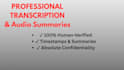 transcribe your audio and write creative summaries