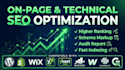 do on page SEO technical optimization and schema markup