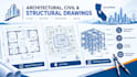 do architectural, civil and structural engineering drawing for california permit