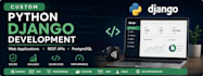 develop a custom python django web application