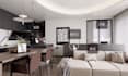 do italian minimalism 3d interior visualization