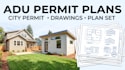 adu permit plans, adu drawing for city approval