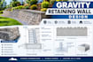 design segmental and gravity retaining walls for residential projects