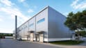 modern warehouse design,IT architecture,factory render,exterior rendering,2dplan