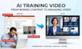 create an ai training or explainer video for your course or team