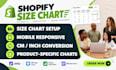 setup shopify size chart and size guide for clothing store smart bf avada pify