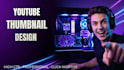 design high CTR thumbnails as an experienced youtuber