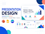 create an engaging pitch deck, business presentation, or slide redesign