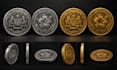 create realistic 3d crypto token, meme coin and nft coin animation