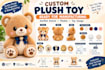 design custom plush toy for manufacturing