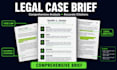 draft a comprehensive legal case brief with accurate citations