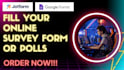 create fillable online survey form or questionnaire using jotform or google form