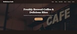build a responsive cafe website with django backend