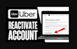do uber reactivation, spark reactivation, ubereat reactivation