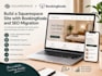 build a squarespace site with bookingkoala and SEO   migration