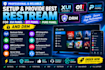 setup and provide best restream for xui panel, 011 panel, pure panel, and drm