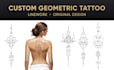 design a custom geometric linework tattoo