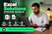 clean, organise and format your excel data