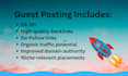do guest post outreach and secure quality backlinks