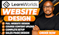 set up learnworlds course, curriculum, learnworld course website, course upload