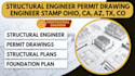 structural engineer permit drawing engineer stamp ohio ca, az, tx, co