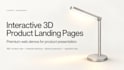 build an interactive 3d product landing page