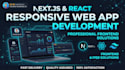 build modern responsive web app in react and nextjs