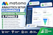 setup matomo analytics, ecommerce, conversion tracking and funnels