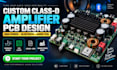 custom speaker amplifier pcb design high power class d bluetooth audio board