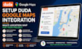 duda google maps integration multi location map set up portfolio website