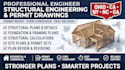 provide oh, ca, ny, nc, ga stamp, structural engineering and permit drawings