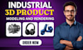 do 3d product modeling, 3d cad design, rendering and industrial product design