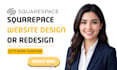 redesign squarespace website edit squarespace website build squarespace website