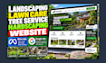 design landscaping, lawn care, tree service, hardscaping website google meta ads