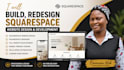 build squarespace website, redesign squarespace and landing page