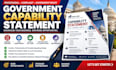 write a professional government contract capability statement